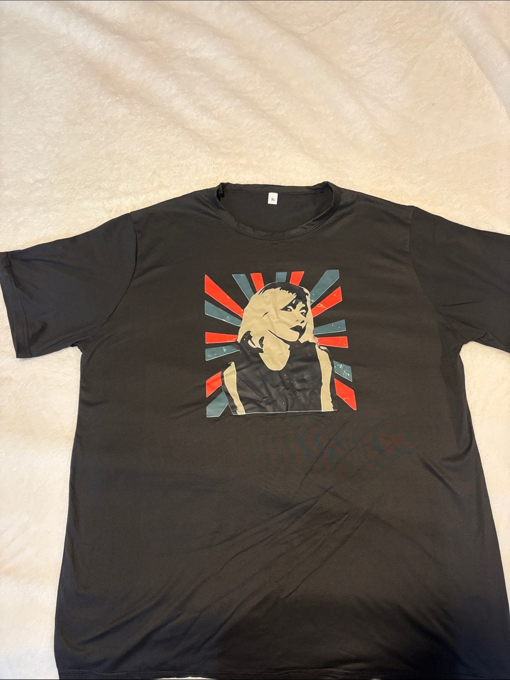 Black Graphic BLONDIE T-Shirt with Retro Portrait
